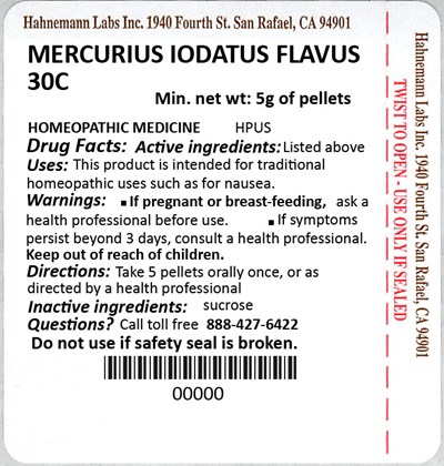 Mercurius Iodatus Flavus 30c 5g (Mercurius Iodatus Flavus 30c 5g)